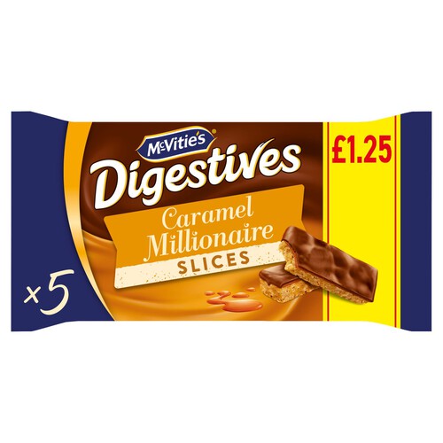 McVitie's Milk Chocolate Caramel Millionaire Biscuit Slices Multipack