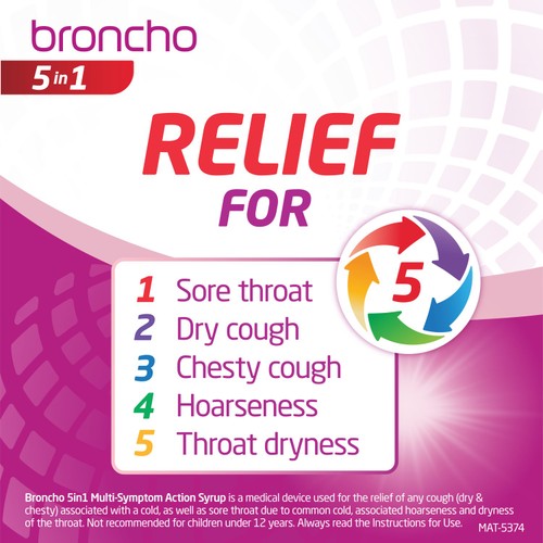 Bronchostop 5 In 1 Multisymptom Syrup 