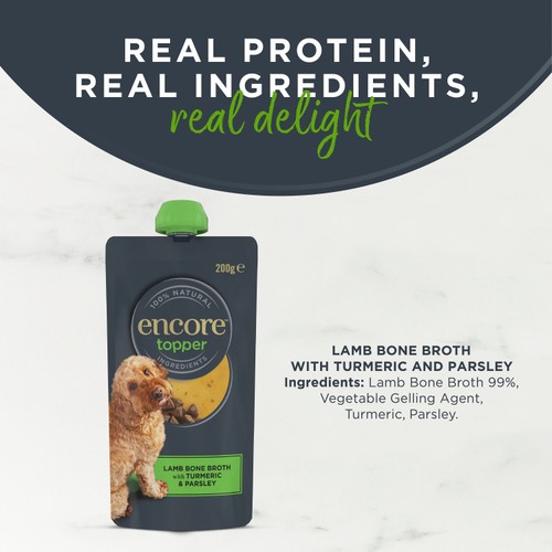 Encore Topper Lamb Bone Broth with Turmeric & Parsley 200g