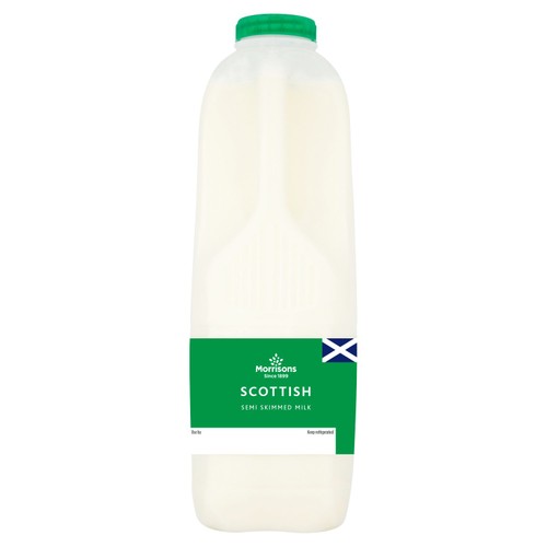 Morrisons Scottish Semi Skimmed Milk 2 Pint