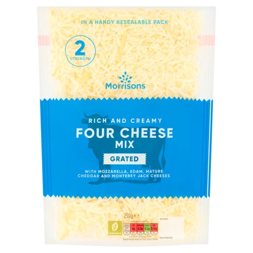 Morrisons Four Cheese Grated Mix 250G