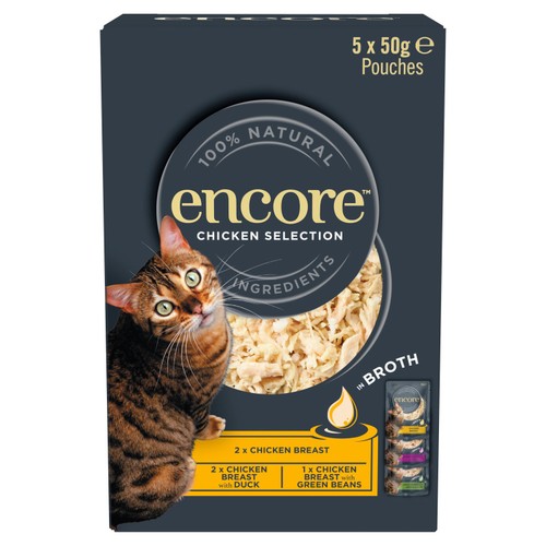 Encore Cat Pouches, Chicken Selection in Broth
