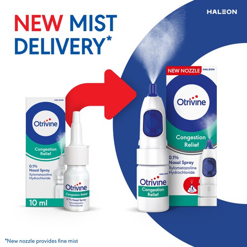 Otrivine Congestion Relief 0.1% Nasal Spray 