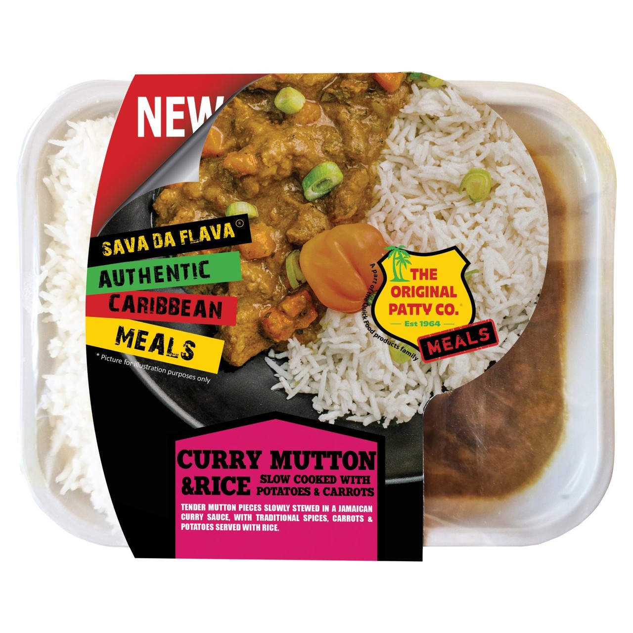The Original Patty Co Curry Mutton & Rice 380g