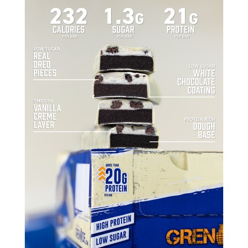 Grenade Protein Bars Oreo White