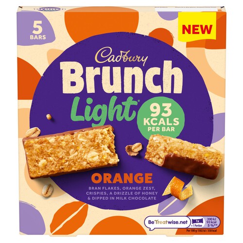 Cadbury Brunch Light Orange Cereal Bar Multipack