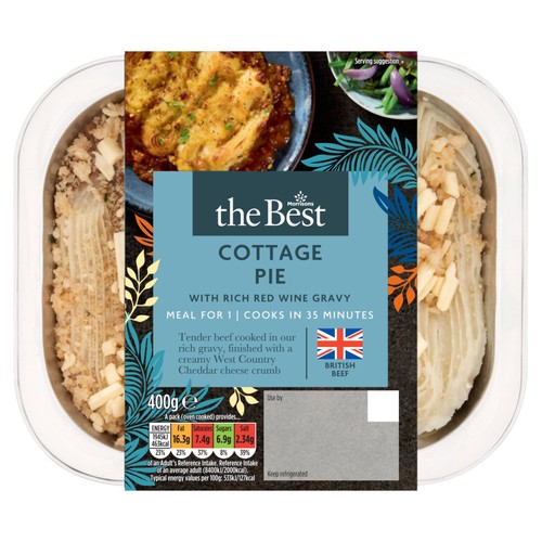 Morrisons The Best Cottage Pie with Rich Red Wine Gravy 