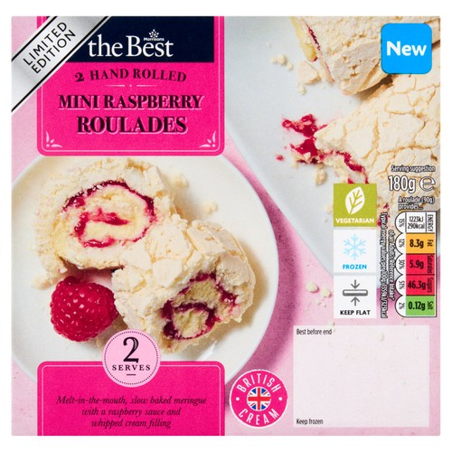 Morrisons The Best Twin Pack Mini Raspberry Roulades 180g
