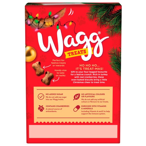 Wagg Christmas Biscuits Treats Box 450g