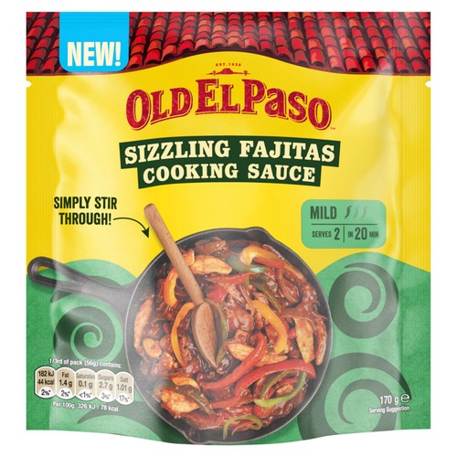 Old El Paso Sizzling Fajitas Cooking Sauce 170g
