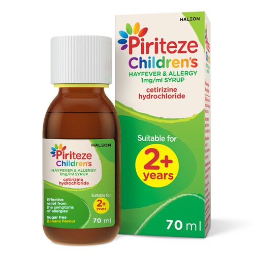 Piriteze Childrens Hayfever & Allergy Syrup (2 years+)