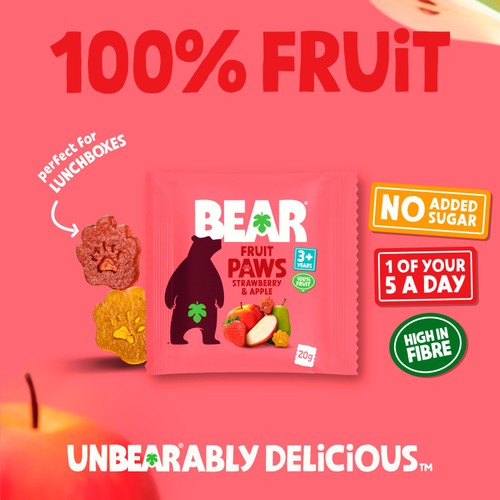 BEAR Paws Strawberry & Apple