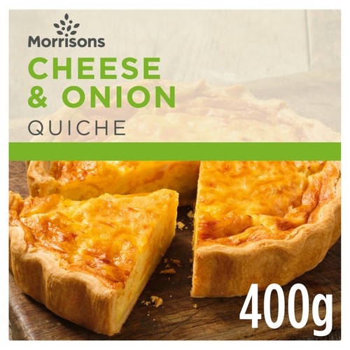 Morrisons cheese onion quiche