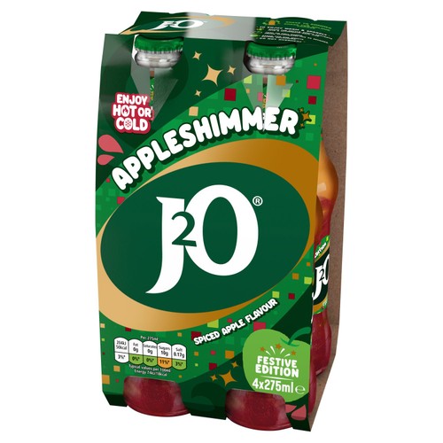 J2O Apple Shimmer Bottles  4 x 275ml