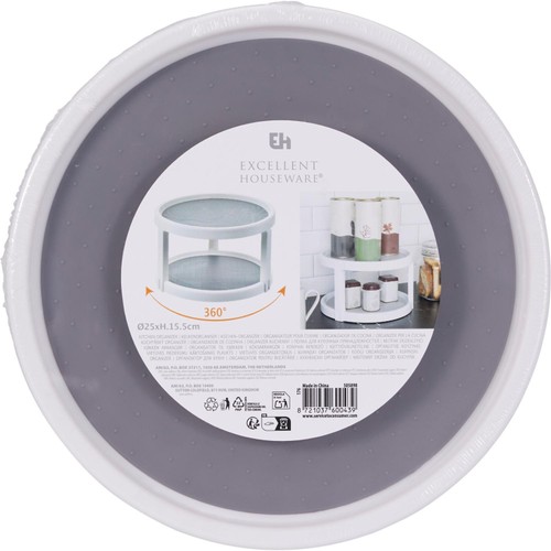 Kitchen 2 Tier Rotating Organiser
