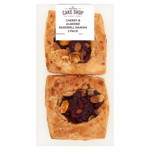 Market Street Cherry & Almond Bakewell Danish Pastries
