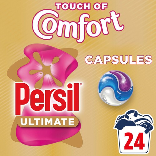 Persil Ultimate Touch of Comfort Laundry Washing Capsules 24 Washes