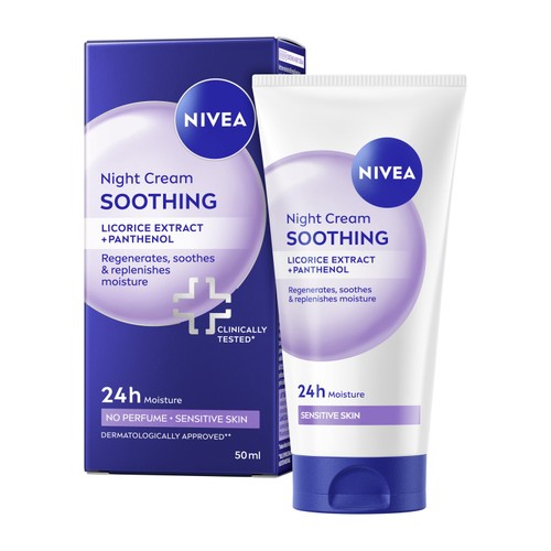 Nivea soothing night cream for sensitive skin
