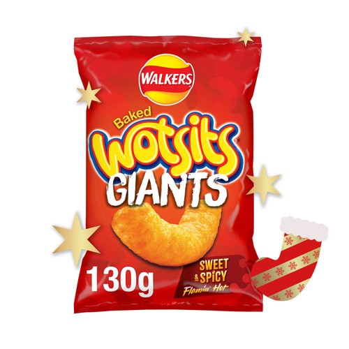 Walkers Wotsits Giants Sweet & Spicy Sharing Snacks Crisps 