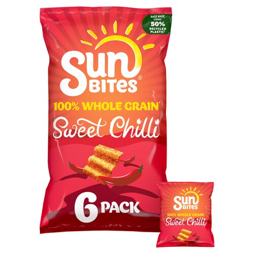 Sunbites Sun Ripened Sweet Chilli Multipack Snacks Crisps