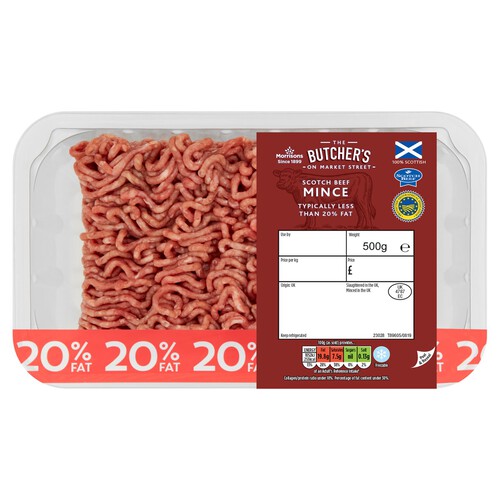 Morrisons Scotch Minced Beef 20% Fat