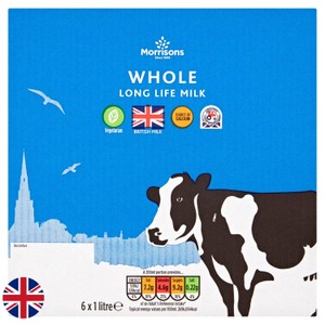 Morrisons Long Life British Whole Milk