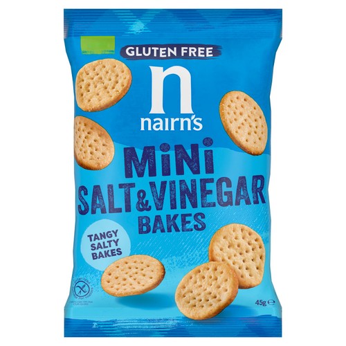 Nairns Gluten Free Salt & Vinegar Bakes 45G