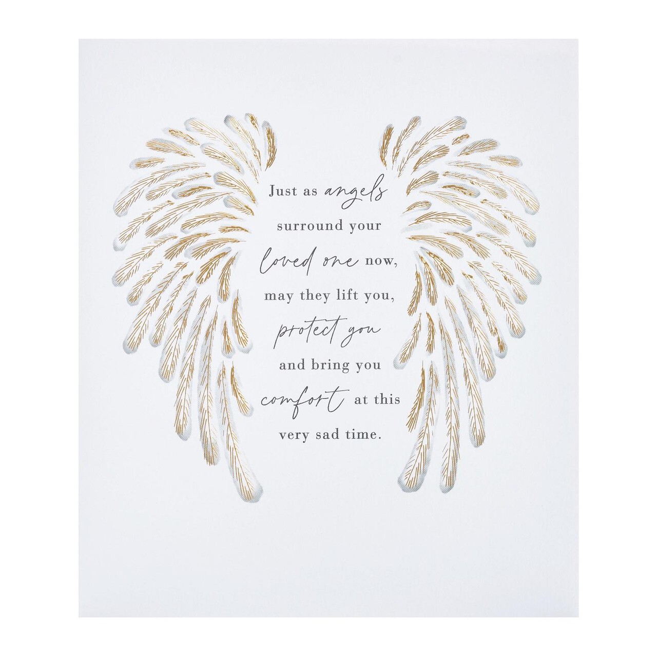 Angel Wings Sympathy Loss Card