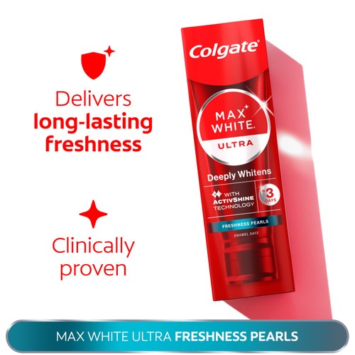 Colgate Max White Ultra Fresh Pearls Whitening Toothpaste 75ml