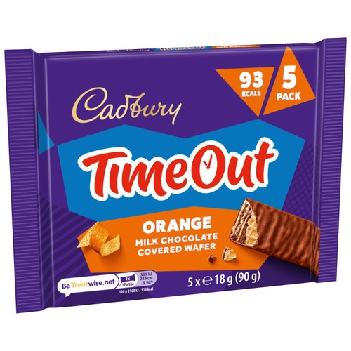 Cadbury Timeout Orange Chocolate Wafer Bars