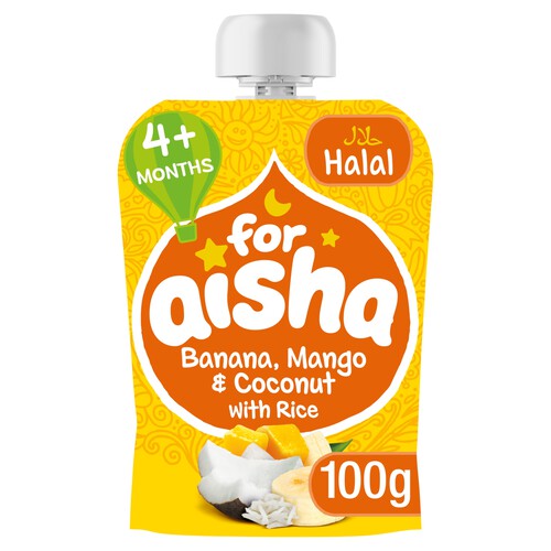 For Aisha Banana Mango & Coconut With Rice 4M