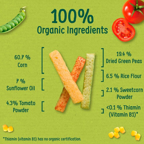 Organix Melty Veggie Sticks