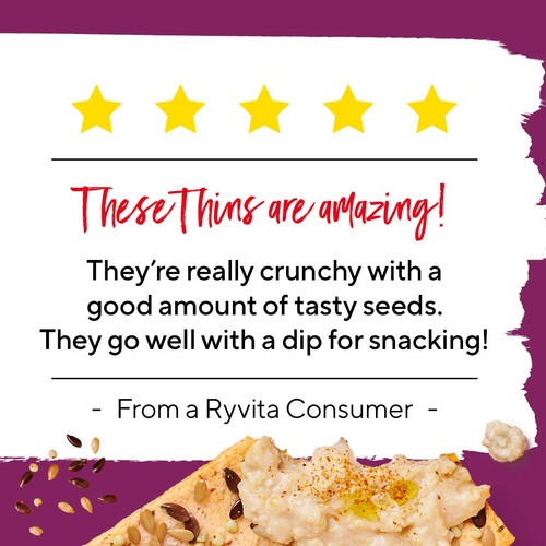 Ryvita Thins Multi-Seed Flatbread Crackers 