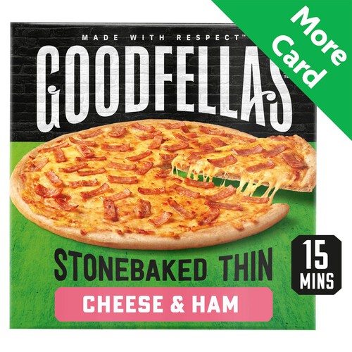 Goodfella's Stonebaked Thin Cheese & Ham Pizza