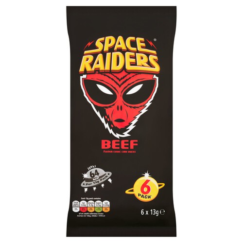 Space Raiders Beef Multipack Crisps