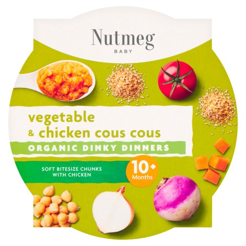 Nutmeg vegetable chicken cous cous baby food