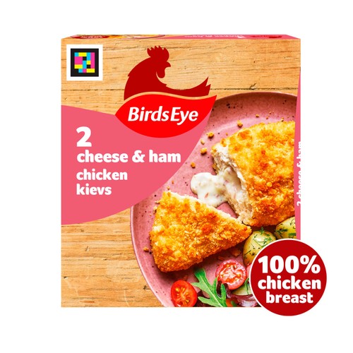 Birds Eye 2 Cheese & Ham Chicken Kievs 204g