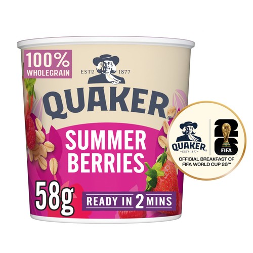 Quaker Oats Oat So Simple Summer Berries Porridge Pot