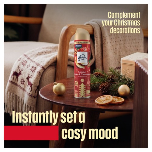 Glade Aerosol Air Freshener Warm Apple Pie 300ml