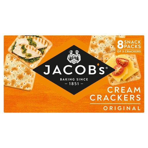 Jacob's Cream Cracker Multipack 8 Snack Packs 