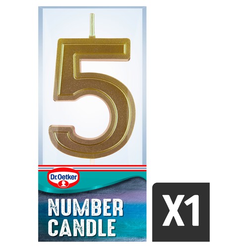 Dr. Oetker Number 5 Candle