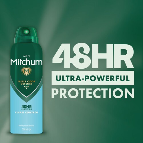 Mitchum 48Hr Protection Clean Control Anti-Perspirant & Deodorant