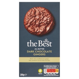 Morrisons The Best All Butter Dark Chocolate Gingers 200g