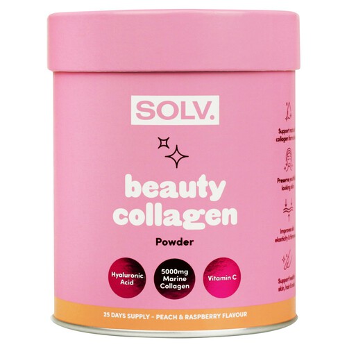 SOLV Collagen Peach & Raspberry Powder 