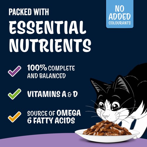 Felix Tasty Shreds Mixed Selection in Gravy Wet Cat Food 40x80g