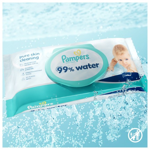 Pampers Water Wipes 9x60pk