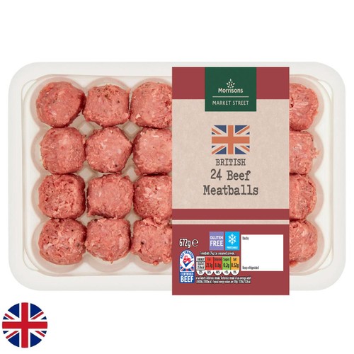 Morrisons British Beef Meatballs 672g