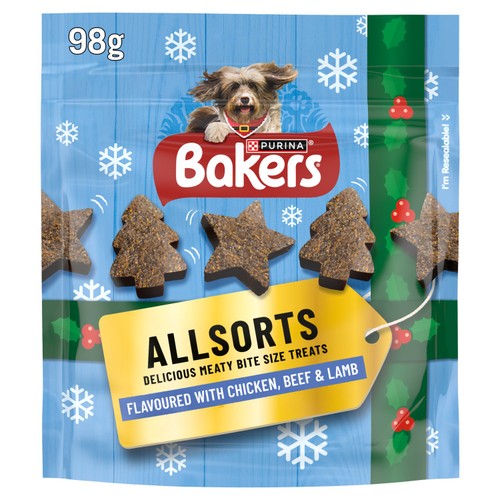 Bakers Allsorts Chicken, Beef And Lamb Dog Treats 
