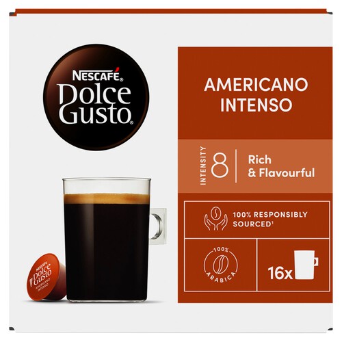 Nescafe Dolce Gusto Americano Intenso Coffee 16 Pods