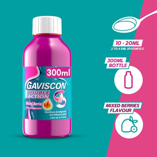 Gaviscon Double Action Liquid Mixed Berry